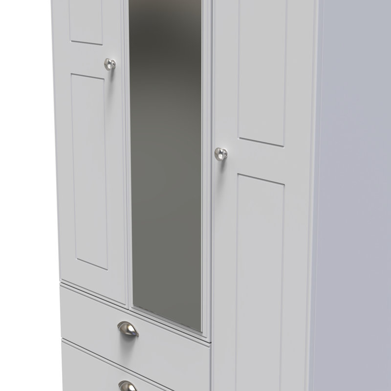 Conners Manufactured Wood Wardrobe, Grey Matt