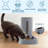 PETMAKER Automatic Cat Feeder and Water Dispenser - Dog and Cat Bowls - Gravity Automatic Cat and Dog Feeding Station - Pet Supplies-103959124