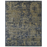 One-of-a-Kind Rectangle 7'10" x 10'2" in Gold/Denim