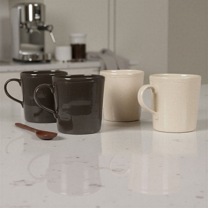 Stoneware Mug, Hand-Painted
