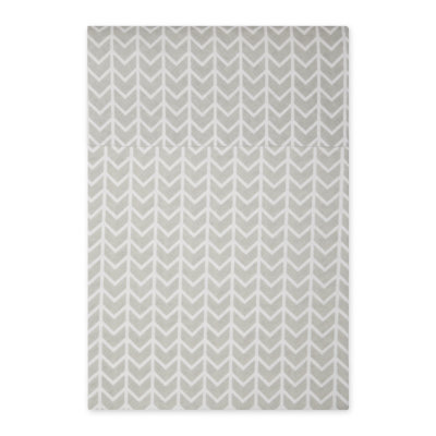 FRENCH BLUE HERRINGBONE PRINT FRIDGE LINER SET/6