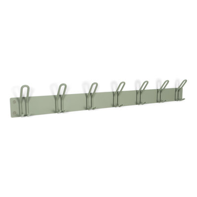 Steel Wall 7 - Hook Wall Mounted Coat Rack
