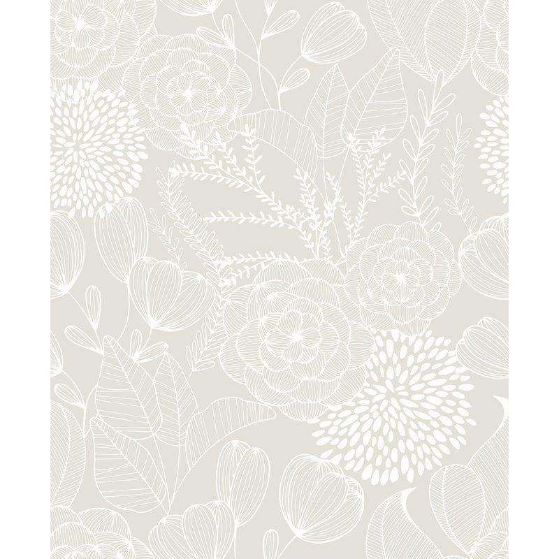 Larocque Floral Roll, Bone