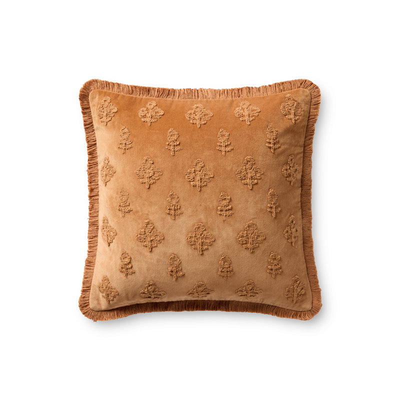 Chris Loves Julia x Loloi Darla Accent Pillow, Gray, Pillow Cover Only - No Insert