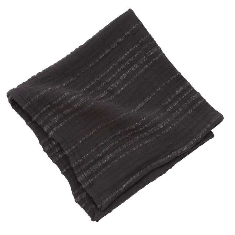 Kenwood 100% Cotton Square Napkins, Charcoal