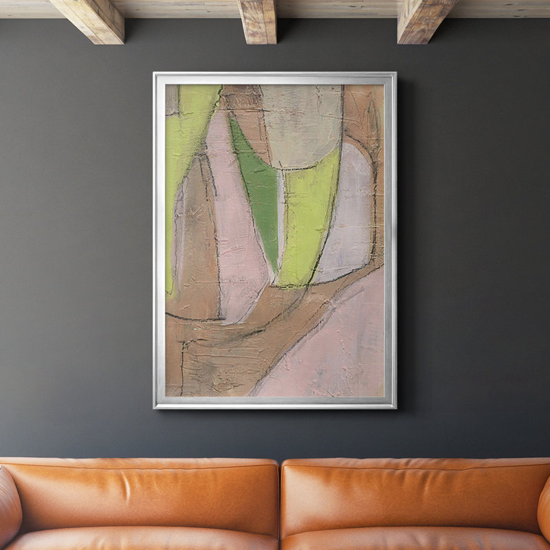 Devlynd Many Layers I - reproduction de cadre photo, L 26,5 po x H 36,5 po, Toile avec cadre argenté