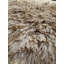 Diano Authentic Hand-Woven Handmade Beige, Tan & Gold High Pile Modern Shag Polyester Area Rug-442855346