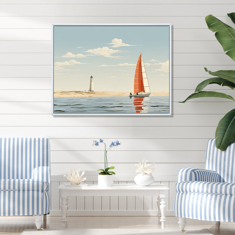 Almida - reproduction sur toile, Cadre flottant blanc, H 24 po x l 32 po x P 1 po