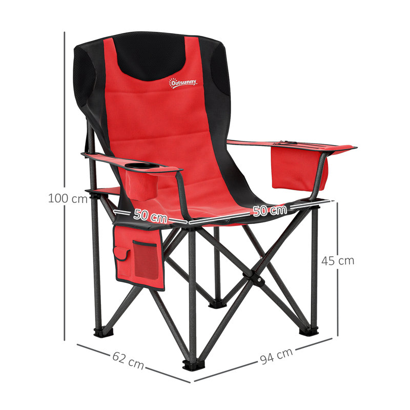 Folding Camping Chair, Red