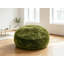 Pouf rond vert ciel étoilé de 120 cm, peluche douce en fausse fourrure avec fil lurex argenté, garni de mousse, canapé relaxant pour chambre ou dortoir-832307182