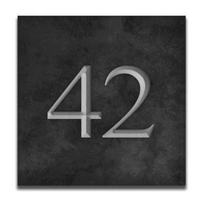 Velia 17.78cm H Stone House Number