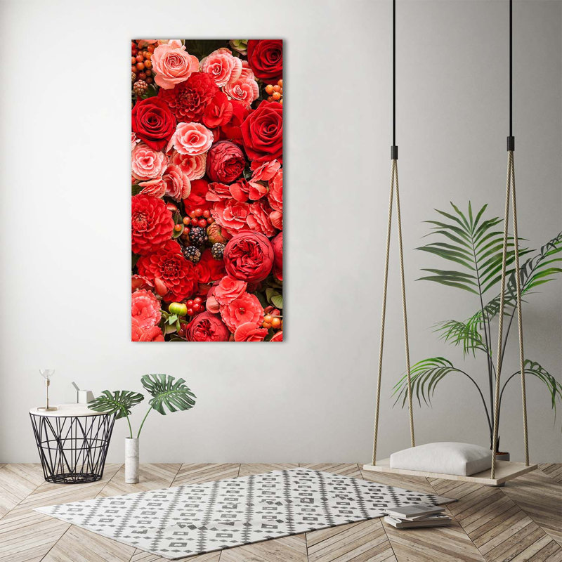Bouquet Of Flowers - Wrapped Canvas Print, 140cm H x 70cm W