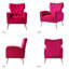 Fauteuil à oreilles en velours de polyester Tonas-466040041