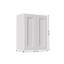 Armoire murale à double porte 36 po en bois massif 36 po avec 3 tablettes réglables prêtes à assembler pour la cuisine, la salle de bain, la buanderie et le garage (l 36 po x P 12 po x H 42 po)-918756232