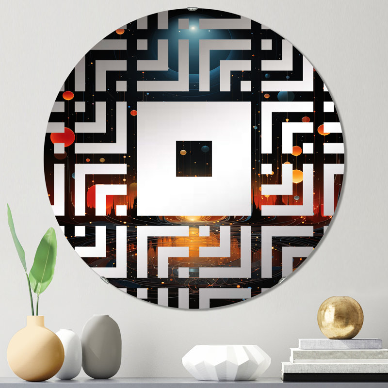 Dasharia - Miroir mural carré, 31,4 po x 31,4 po