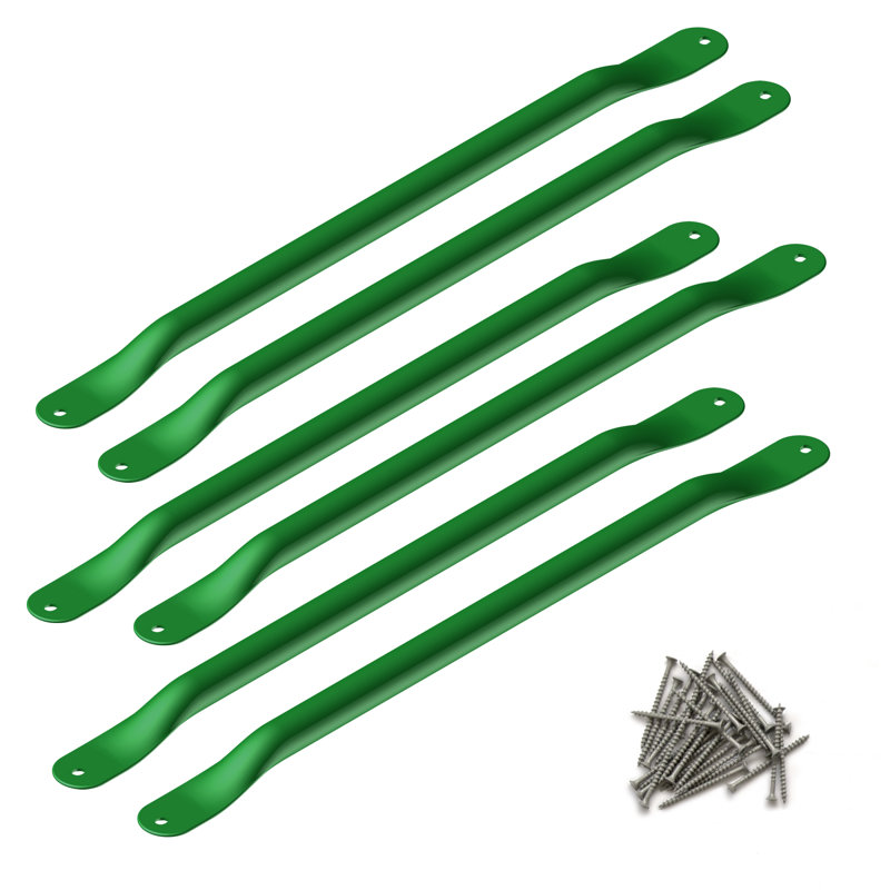 Green Powder-Coated Steel Monkey Bars for Kids