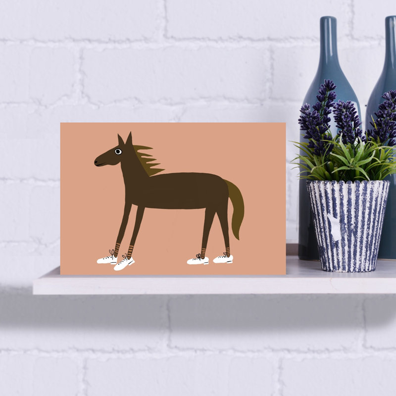 Cheval, espadrilles modernes, art mural cheval