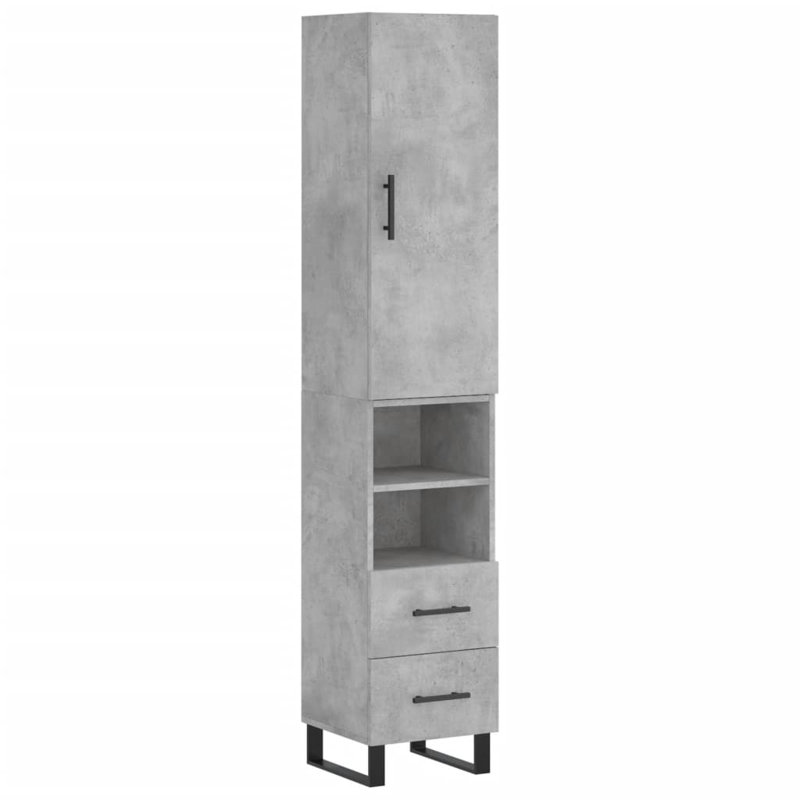 Nakayla 34.5cm Sideboard, Concrete Grey