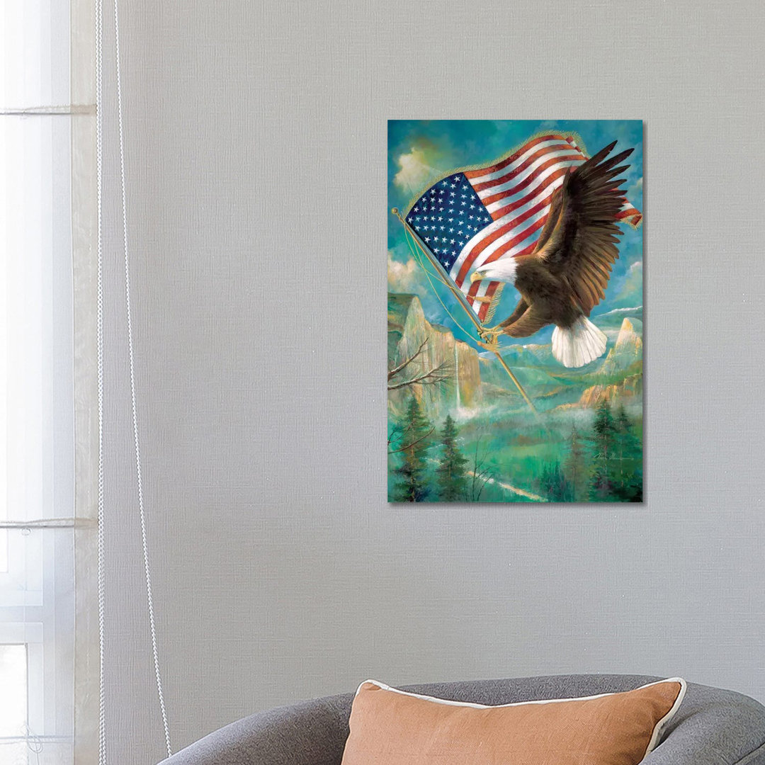 Pledge Of Allegiance von Ruane Manning - Giclée auf Leinwand ohne Rahmen