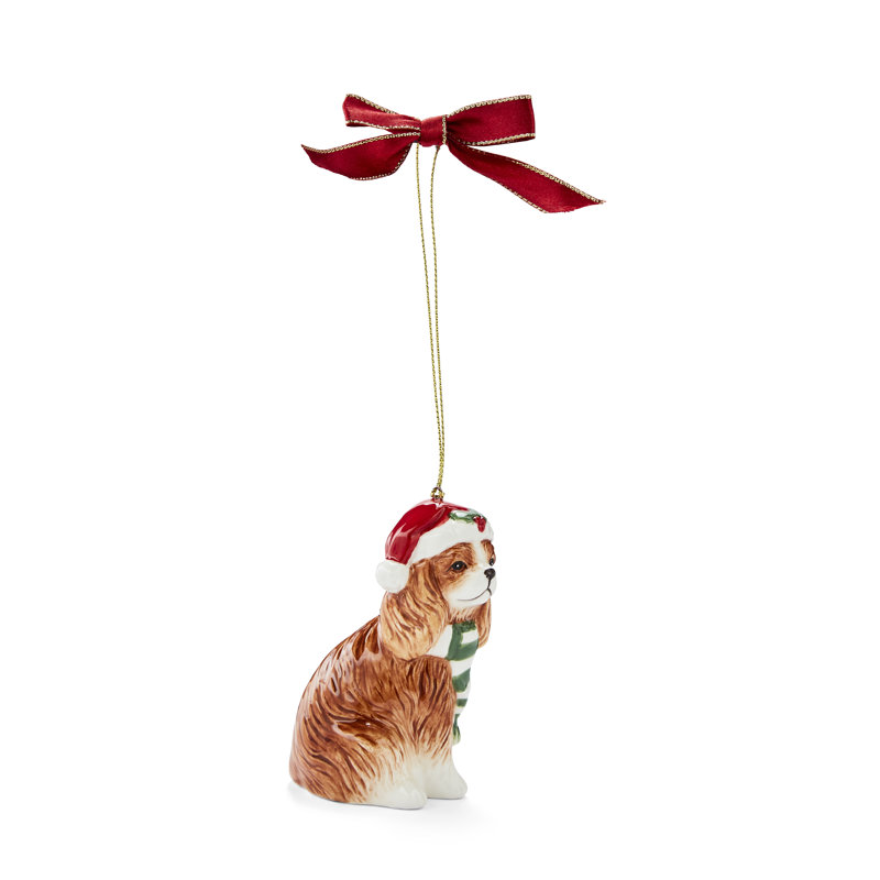 Christmas Tree KING CHARLES SPANIEL ORNAMENT