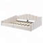 Lit plateforme tapissier avec garniture cloutée-217167893