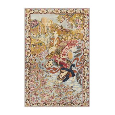 Tapis jaune/rouge traditionnel