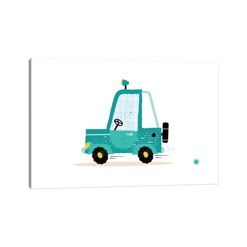Jeep by PaperPaintPixels - Wrapped Canvas Print, 20.32 cm H x 30.48 cm W