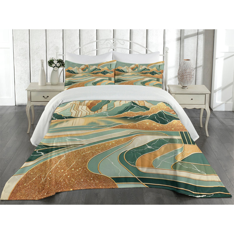 Polyester Coverlet, Queen Coverlet + 2 Standard Shams