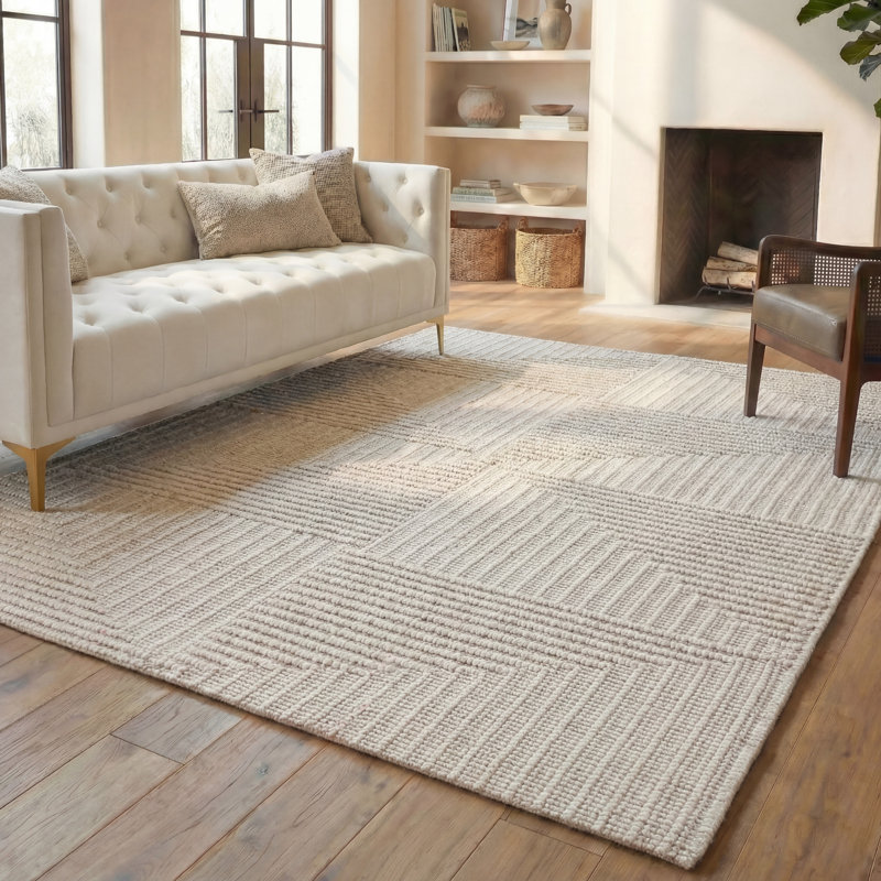 Tapis ivoire Finnick Natura 709, Rectangulaire 8 pi x 10 pi