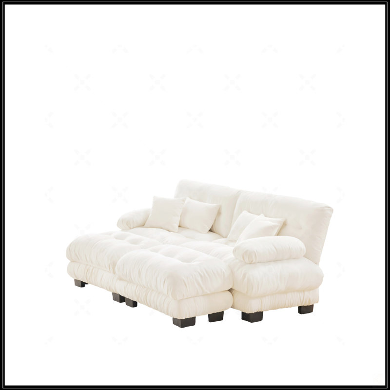 Cloud Couch Sleeper Sofa, White