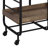 Black & Walnut Finish Serving Cart