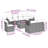 Vidaxl Garden Sofa Set Black, Cream
