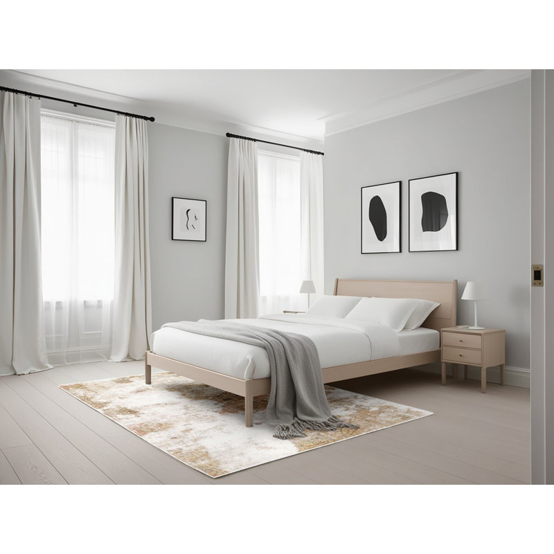 Utting Abstract Indoor Rug, Rectangle 5' x 7'