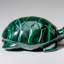 Genuine Polished Malachite Turtle Carving (335 grams)