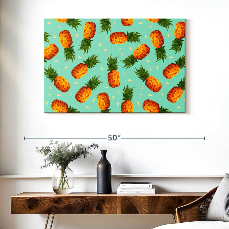 Yarlin Hipster Pineapples, 26" H x 39" W