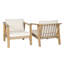 Chaises longues avec coussins amovibles Caitlynne