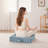1- Piece 24x24" Poly Chenille Square Floor Pillow Cushion-360675238