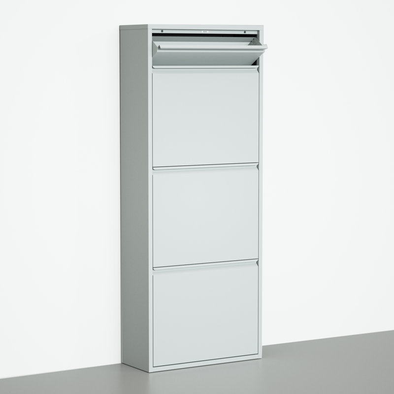 Shoe Cabinet Rack With Extra Top Drawer For Accessories, Gray