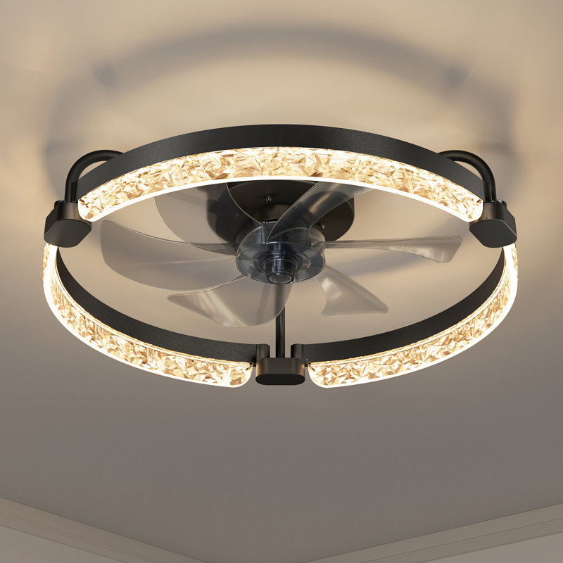 Ventilateur de plafond à DEL de 20 po avec lumière et télécommande inclus
