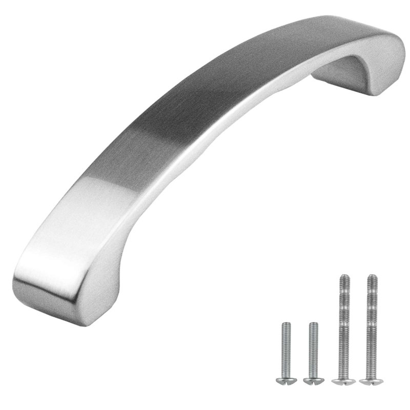 Poignée arche 3 3/4 po Simplicity, Nickel brossé