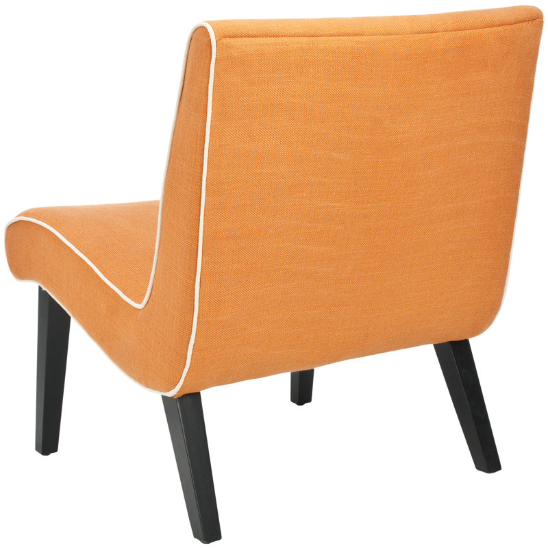 Fuse Upholstered Slipper Chair, Orange
