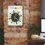 «Retro Diner Time To Eat Horloge» par Michael Mullan, art mural sur toile-102879069
