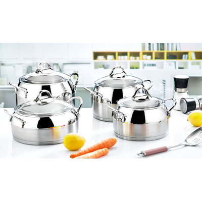 8 - Piece Stainless Steel (18/10) Cookware Set