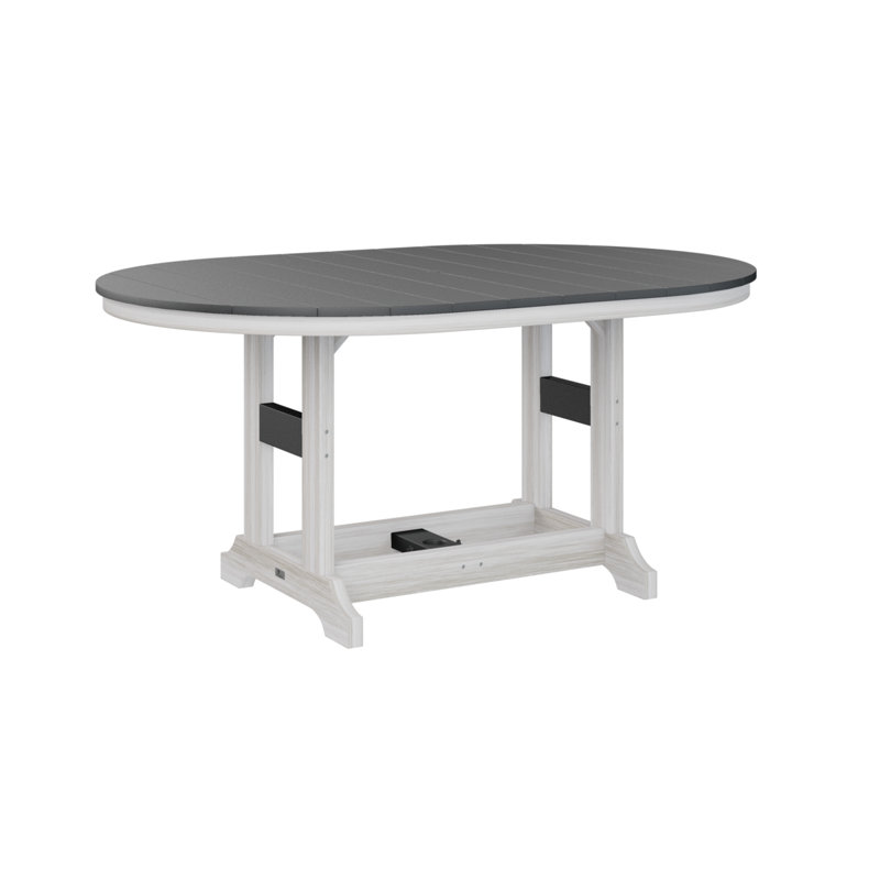 Table de bar Berlin Classic, Noir, H 39,5 po x l 44 po x P 64 po, Coquille de mer