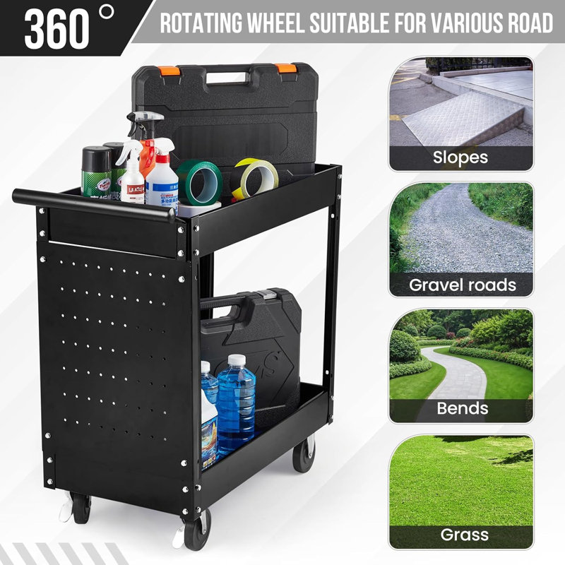 81.3cm H x 82.3cm W Utility Cart