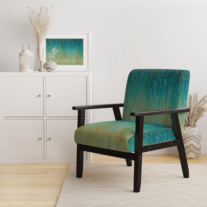 Fauteuil d'appoint rembourré 'Garlich - Rain Abstract