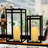 Lantern Modern 15.8''H Battery Powered Integrated LED Outdoor Lantern w/ LED Timer Candles