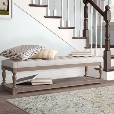 Banc de rangement rectangulaire 59 po Pangea Home Athena