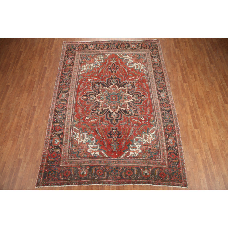Tapis rouge en laine 8 x 11