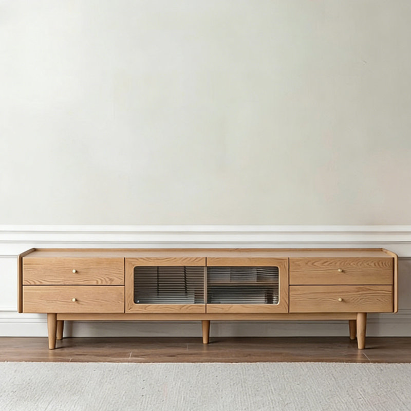 Meuble télé Modern Burlywood, H 15,75 po x L 94,49 po x l 15,75 po